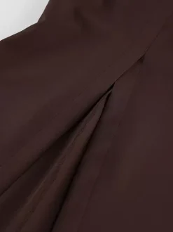 Two Piece Sets Brown Sleeveless Casual Vest Pant Set