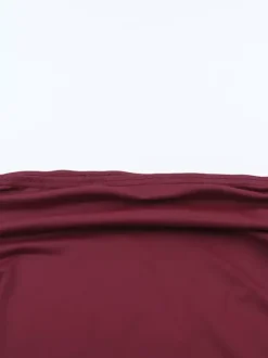 Two Piece Sets Burgundy Chic Dating V-Neck Backless Sleeveless Skirt Set