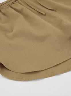 Two Piece Sets Khaki Street Wear Linen Turndown Collar Long Sleeves Pant Set
