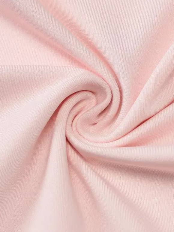 Two Piece Sets Pink Casual Ruffles Party Polyester Cowl Neck Sleeveless Skirt Set