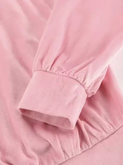 Two Piece Sets Pink Casual Street Wear Turndown Collar Long Sleeves Pant Set