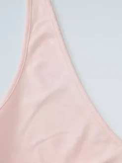 Two Piece Sets Pink Chic Pleated Dating Halter Sleeveless Skirt Set