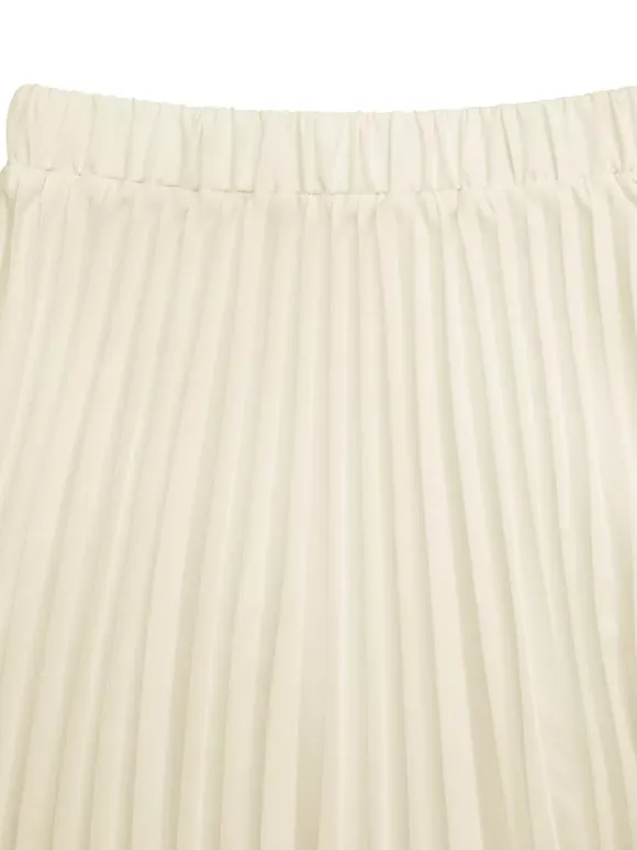 Two Piece Sets Skirt Set Maxi Apricot Elegant Buttons Square Neck Sleeveless Sets