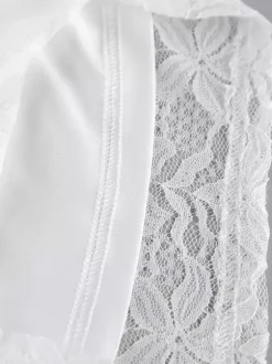 Two Piece Sets White Chic Daily Casual Lace Straps Neck Sleeveless Pant Set