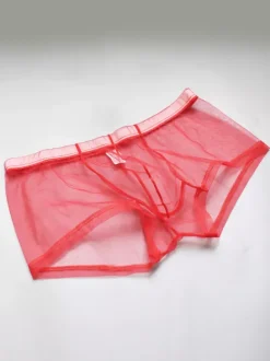 Underwear Lingerie Men Lingerie Male Sexy Panties Transparente Ture Red Lingerie