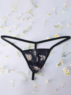 Underwear Men's Lingerie Sexy Panties For Men Thong Floral Print