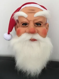 Unisex Christmas Mask Red Hood Polyester Christmas Holidays Costumes