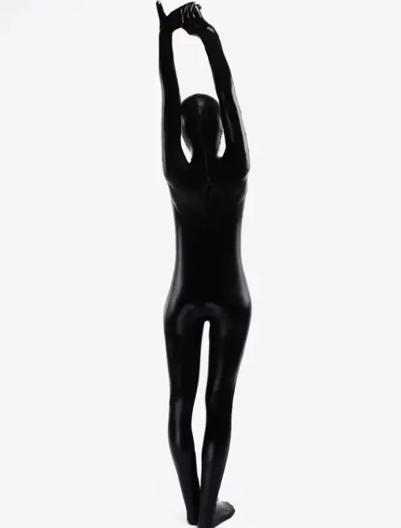 Unisex Zentai black Full Body Eyes Opened Catsuit Suitable for and cosplay costumes