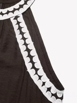 Vacation Dresses Maxi Sleeveless Strapless Retro Brown Summer Dresses