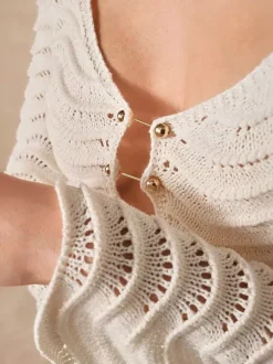 Vacation Dresses Shaping Cut Out Long Sleeves Scoop Neck Flared Sleeves Sexy Apricot Dress
