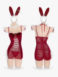 Valentine's Day 5-Pieces Santa Costumes Enticing Christmas Women Lingerie