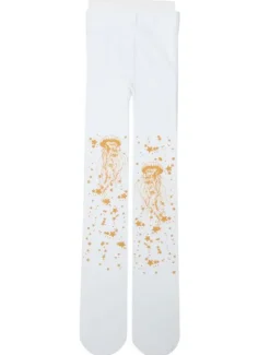 Velvet Lolita Pantyhose Star Jellyfish Hot Stamping Winter Lolita Stocking