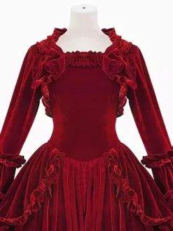 Victorian Women's Dress Polyester Vintage Women's Clothing Vintage Clothing