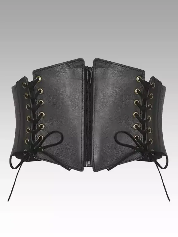 Vintage Clothing Vintage Corset Vintage Women's Clothing Black Lace up Corset Adult's Women's Chic