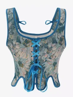 Vintage Corset Vintage Women's Clothing Polyester Ribbons Polyester