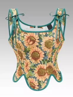 Vintage Corset Vintage Women's Clothing Polyester Ribbons Polyester