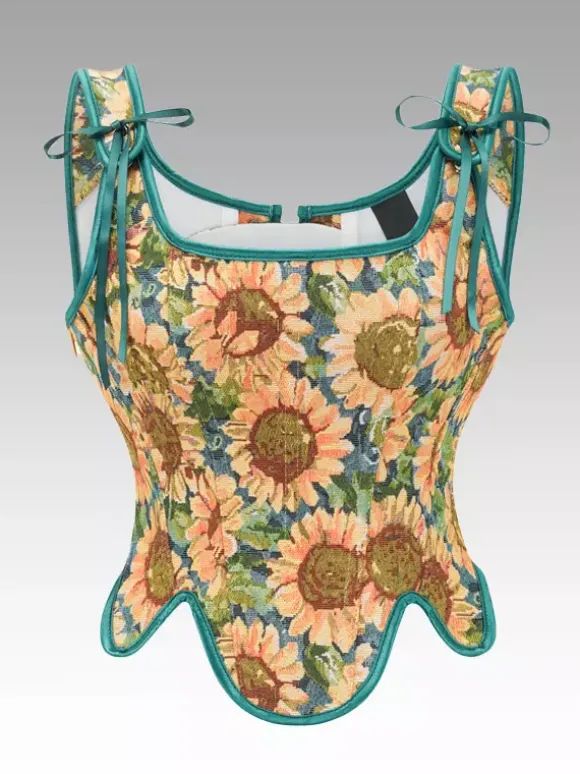 Vintage Corset Vintage Women's Clothing Polyester Ribbons Polyester
