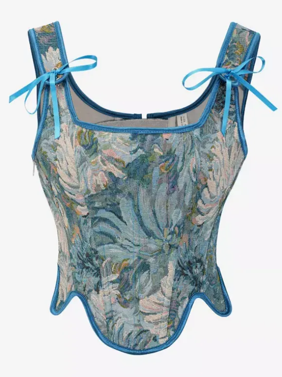 Vintage Corset Vintage Women's Clothing Polyester Ribbons Polyester