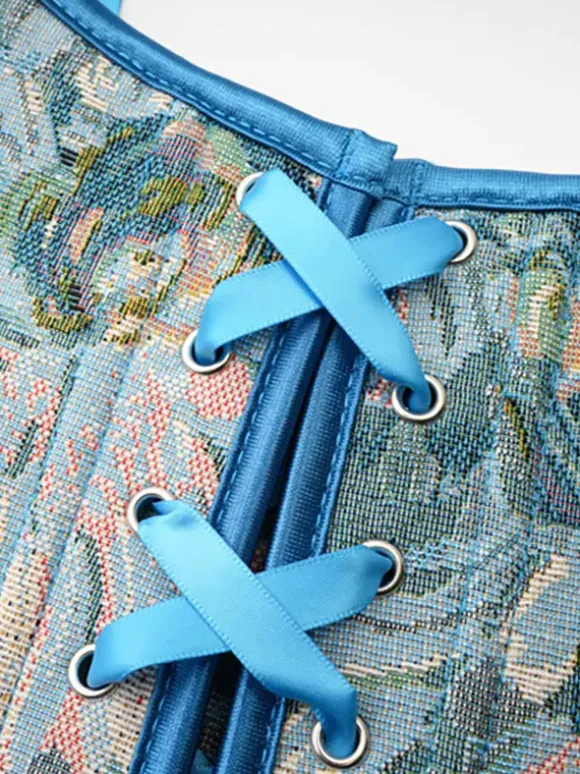 Vintage Corset Vintage Women's Clothing Polyester Ribbons Polyester