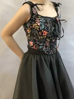 Vintage Corset Vintage Women's Clothing Polyester Ribbons Polyester