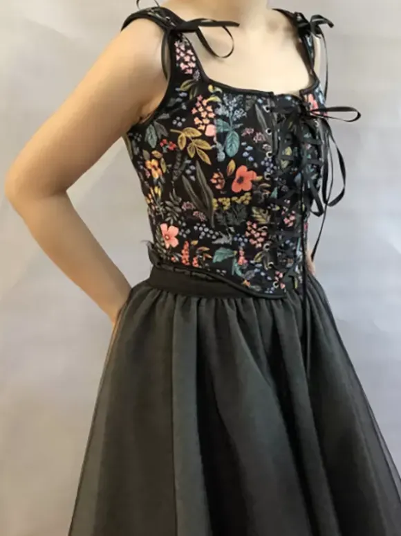 Vintage Corset Vintage Women's Clothing Polyester Ribbons Polyester