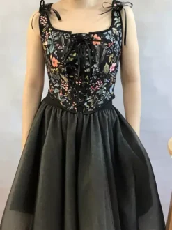 Vintage Corset Vintage Women's Clothing Polyester Ribbons Polyester
