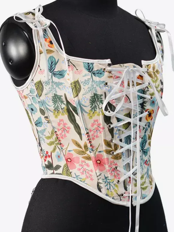 Vintage Corset Vintage Women's Clothing Polyester Ribbons Polyester
