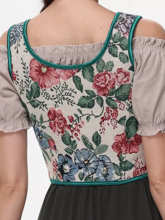 Vintage Corset Vintage Women's Clothing Polyester Ruffles
