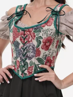 Vintage Corset Vintage Women's Clothing Polyester Ruffles