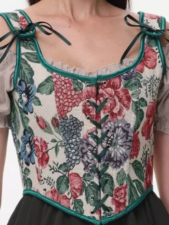 Vintage Corset Vintage Women's Clothing Polyester Ruffles