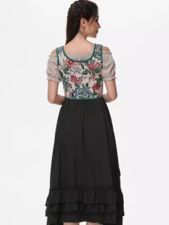 Vintage Corset Vintage Women's Clothing Polyester Ruffles