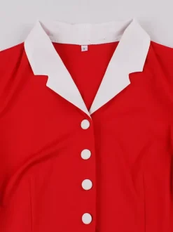 Vintage 1950s Swing Cocktail Dress Women Sleeveless Retro Dress