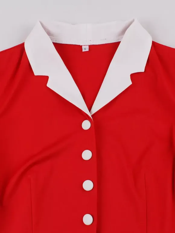 Vintage 1950s Swing Cocktail Dress Women Sleeveless Retro Dress