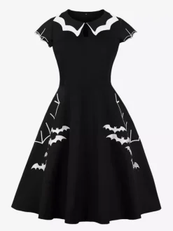 Vintage 1950s Swing Cocktail Sleeveless Retro Dress