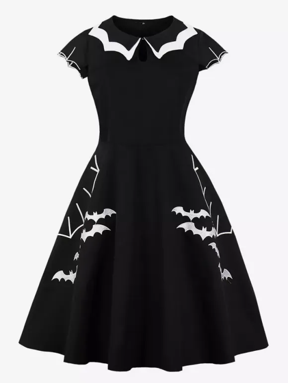 Vintage 1950s Swing Cocktail Sleeveless Retro Dress
