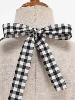 Vintage Chic Red Gingham Halter Maxi Dress