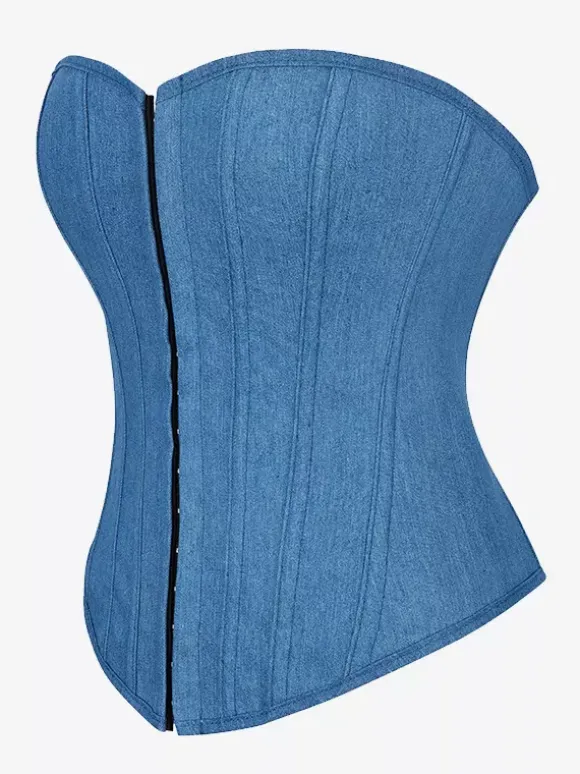 Vintage Clothing Vintage Corset Vintage Women's Clothing Light Sky Blue Corset Adult's Women's Chic