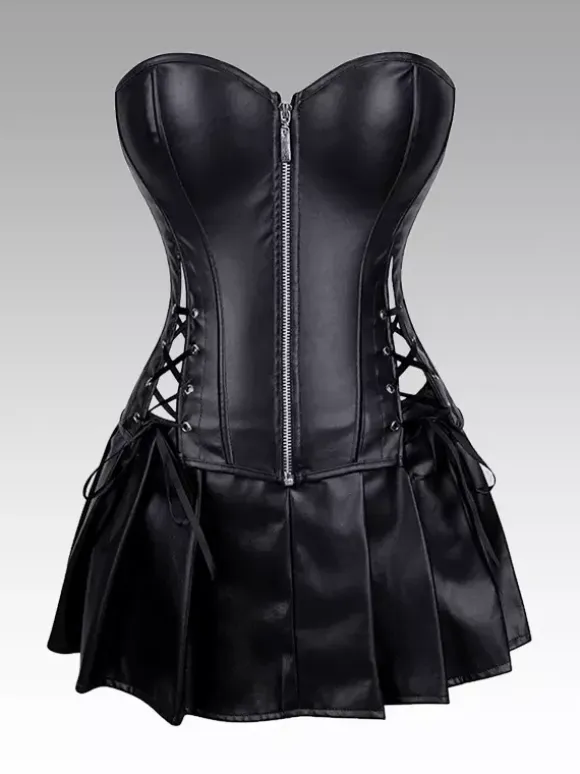 Vintage Clothing Vintage Corset Vintage Women's Clothing Black Lace up Corset Adult's Women's Chic
