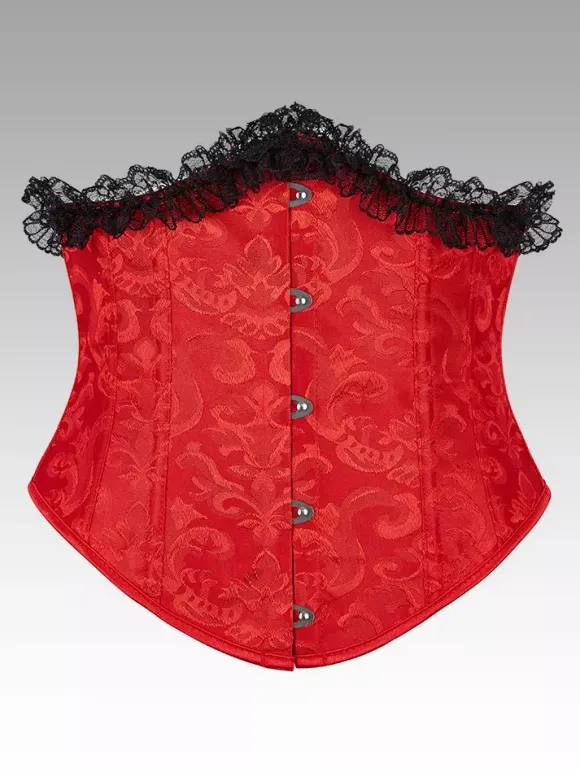 Vintage Clothing Vintage Corset Vintage Women's Clothing Red Lace Corset Adult's Women's Chic