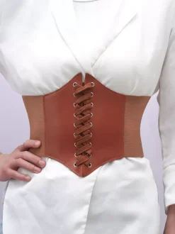 Vintage Corset Vintage Women's Clothing PU Leather