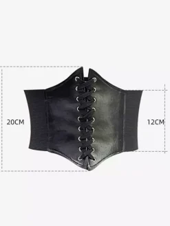Vintage Corset Vintage Women's Clothing PU Leather