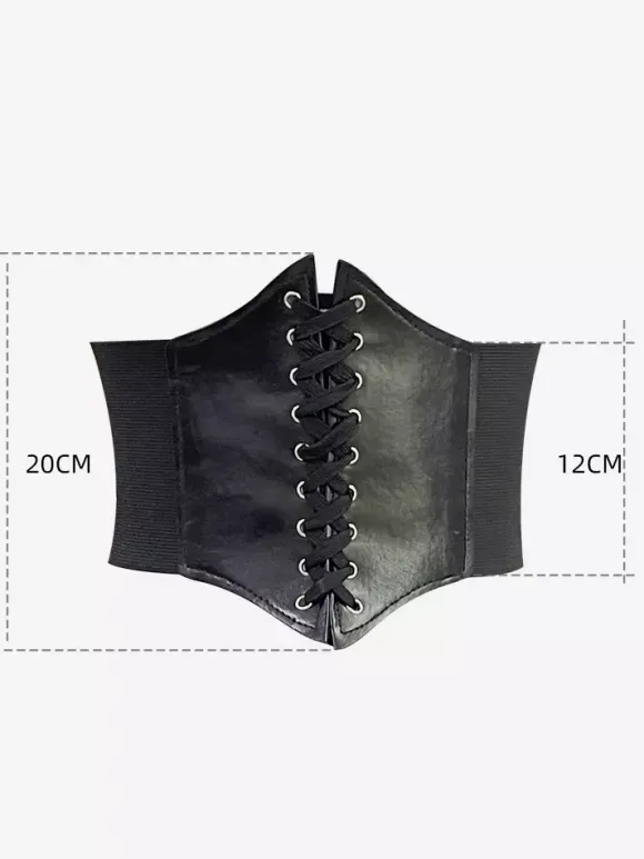 Vintage Corset Vintage Women's Clothing PU Leather