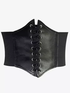 Vintage Corset Vintage Women's Clothing PU Leather