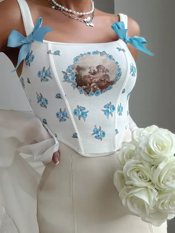 Vintage Corset Vintage Women's Clothing Lace Up Poly/Cotton Blend