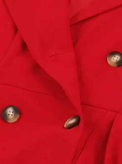 Vintage 1950s Swing Dress for Women - A Line Double Breasted Lapel Collar Rockabilly Midi Tea Dress - Summer Cocktail 2026