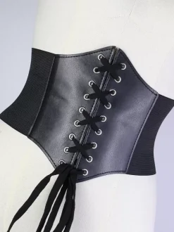 Waistband Black Steampunk Costume Accessory Vintage Clothing