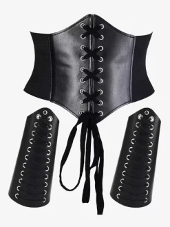 Waistband Black Steampunk Costume Accessory Vintage Clothing