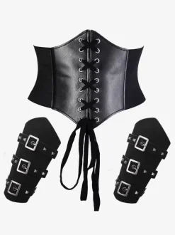 Waistband Black Steampunk Costume Accessory Vintage Clothing