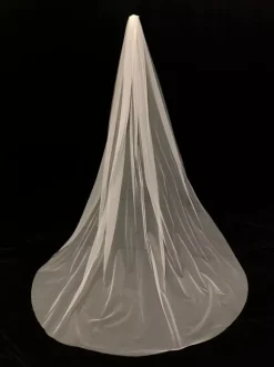 Waterfall Wedding Veils One-Tier Tulle Bridal Veil