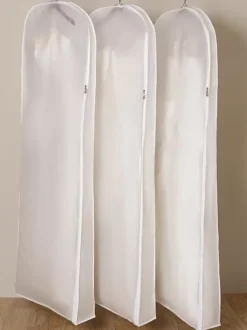 Wedding Dress Dust Cover Widened Double-sided White Non-woven Thickened Long Tail Dress Bag